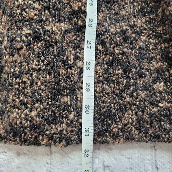 Real Clothes Wool Blend Brown Blended Color Open Cardigan Sweater Size L - Picture 10 of 11